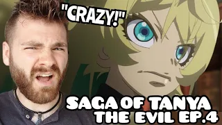 TANYA'S WORST ENEMY!?! | Saga of Tanya The Evil | Episode 4 | ANIME REACTION