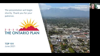 City of Ontario: TOP 2050 Technical Update (General Plan Update) Workshop #1