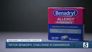 Doctor warns of TikTok challenge; teens post videos of them hallucinating during Benadryl overdose