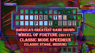Wheel of Fortune (2017) - Classic Mode Speedrun (Classic Stage, Medium)