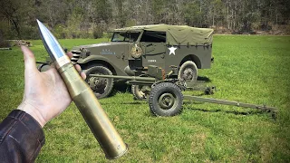 Live Firing A WWII 37mm Anti Tank Gun