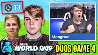 Mongraal Gets *HYPE* After Popping Off! (Fortnite World Cup Duos Finals - Game 4)