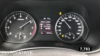 2019 Hyundai i30 1.4 100KM HP PS Acceleration 0-60 0-100 0-120 0-140 km/h kmh mph test tacho