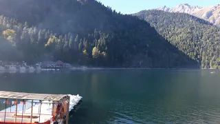 Озеро Рица, бархатный октябрь 2017