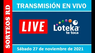 Loteka en vivo 🎰 │ Sábado 27 de noviembre 2021 – 7:55 PM