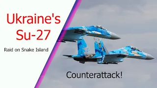 Ukraine's Su-27 raids Snake Island: Counterattack!