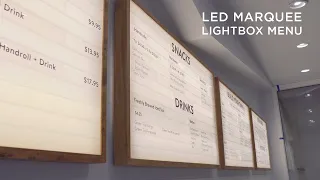 DIY | Led Marquee Lightbox Menu