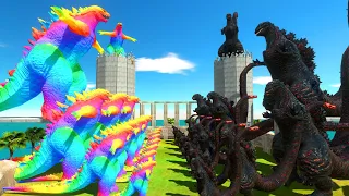 Battle Epic Arena - Growing Rainbow Godzilla 2014 VS Growing Shin Godzilla Epic Arena - ARBS