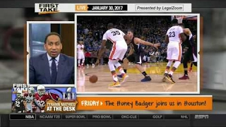 ESPN FIRST TAKE (1/30/2016) STEPH CURRY AND WARRIORS WALLOP CLIPPERS BY 46