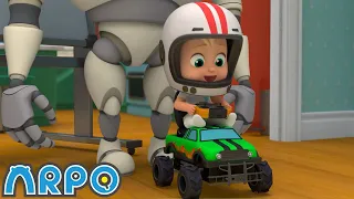 Baby Driver | Baby Daniel and ARPO The Robot | Funny Cartoons for Kids