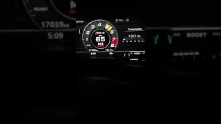 Audi rs3 20mph-75mph in dynamic mode
