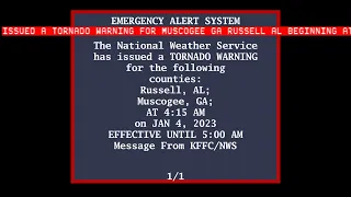 EAS Reenactment Mock - The First Tornado Warning of 2023