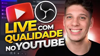 Como Configurar o OBS Studio para fazer live de qualidade no YouTube com qualquer PC 2023 Grátis!