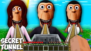 I found SECRET ROAD to OBUNGA FAMILY NEXTBOT in Minecraft THE MAN IN THE WINDOW and Yoshie Minions