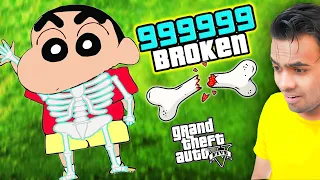 FRANKLIN Breaking 999999 BONES of SHINCHAN (GTA 5)