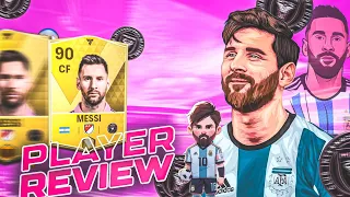 😲 90 Ovr Leo Messi 👽 Review/Gameplay || FC MOBILE 24