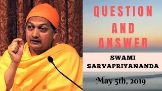 Ask Swami with Swami Sarvapriyananda | May 5th, 2019