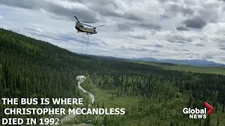 Into the Wild Bus Removed in Alaska | Magic bus 142 | Christopher Mccandless