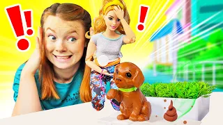 Barbie Video auf Deutsch. Marika wünscht sich einen Hund. Spielspaß mit Puppen und Irene