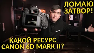 Рубрика "Эксперимент"! Ресурс затвора Canon 6D Mark II! Сколько продержался?