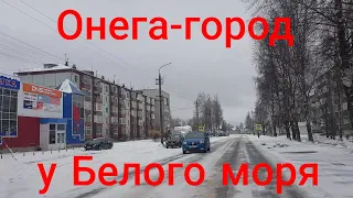 Нива/первый снег/город Онега