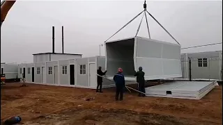 Casas container pré-fabricadas Dobráveis.