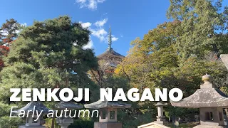 Japan travel - Things to do Zenkoji Temple Nagano during early autumn