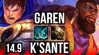 GAREN vs K'SANTE (TOP) | Dominating | JP Grandmaster | 14.9