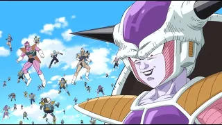 Frieza returns to earth with new powers, Goku saves his friends and his son