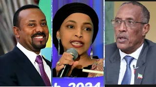 Ilhan Omar oo ka hadashay arinta badda Fariina u dirtay Muuse Biixi iyo Abiy Ahmed