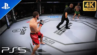 (PS5) UFC 4 | Conor Mcgregor VS Khabib Nurmagomedov | 4K 60FPS Gameplay