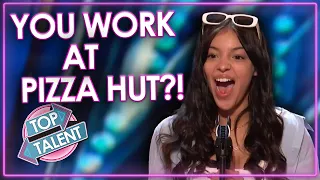 Judge Tells Pizza Worker to Quit Her Job After THIS Audition!