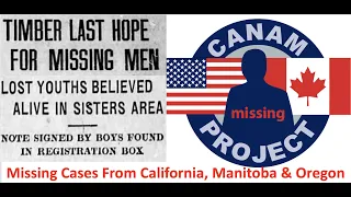 Missing 411- David Paulides Presents Cases from California, Oregon and Manitoba