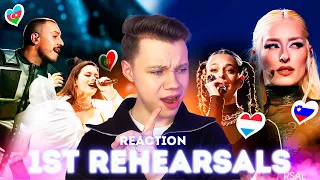 REACTION - FIRST REHEARSALS - DAY 2 | Первые репетиции ЕВРОВИДЕНИЯ 2024 | Eurovision 2024