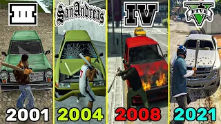 Evolution Of Car Damage in GTA Games (2001-2021)