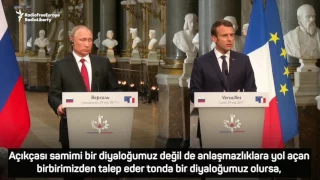 Putin - Macron Görüşmesi sonrası Basın Açıklaması Altyazılı