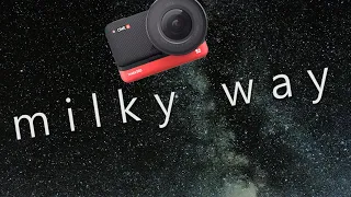 Milky Way timelapse - Insta360 One R 1 inch - low light videography - starlapse