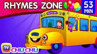 Wheels On The Bus | Popular Nursery Rhymes Collection for Children | ChuChu TV Rhymes Zone