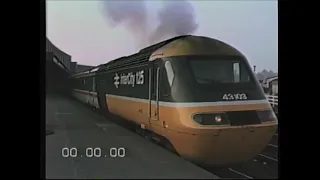 York Station 1986 mainline departure of Mallard, plus NYMR Steam Specials