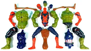 Merakit Mainan Hulk Smash, Spider-Man, Captain America,Siren Head Avengers Superhero Toys