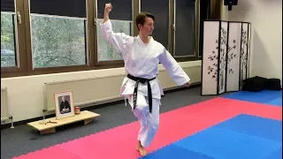 Kata Gankaku slowmotion.Ki-Karate.Tanja Mayer