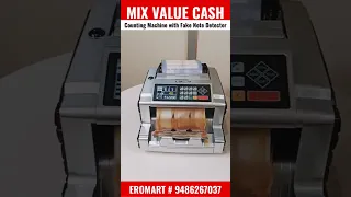 Mix Value Cash Counting Machine with Fake Note Detector Chennai #fakenote #detector #eromart #reels