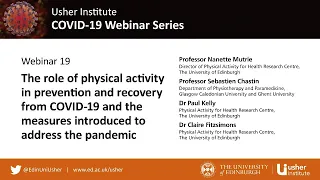 UI COVID-19 Webinar 19: The role of physical activity