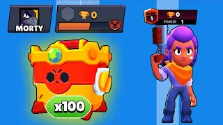 NEW 0 TROPHY ACCOUNT MEGA BOX LUCKY OPENING BRAWL STARS