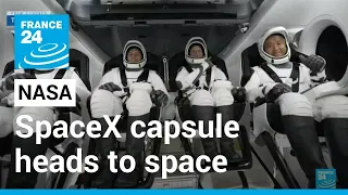 SpaceX capsule heads to space station ferrying NASA crew and Russian • FRANCE 24 English