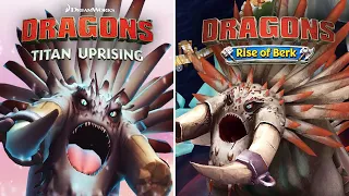 Dragons: Titan Uprising Vs Dragons: Rise of Berk (All legendary dragons)