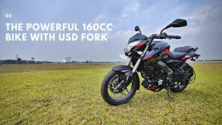 All New Bajaj Pulsar 160 NS 2023 Detailed Ride Review - The Most Powerful 160 CC | Biker Niladri