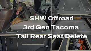 SHW Offroad | 3rd Gen Tacoma | 100% Rear Seat Delete - Tall Height