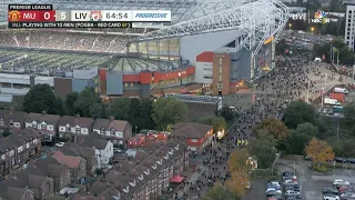 old Trafford is empty before the game finish 😲😲😲😲😲😲 against Liverpool