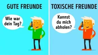 10 Hauptunterschiede zwischen guten Freunden und toxischen Freunden